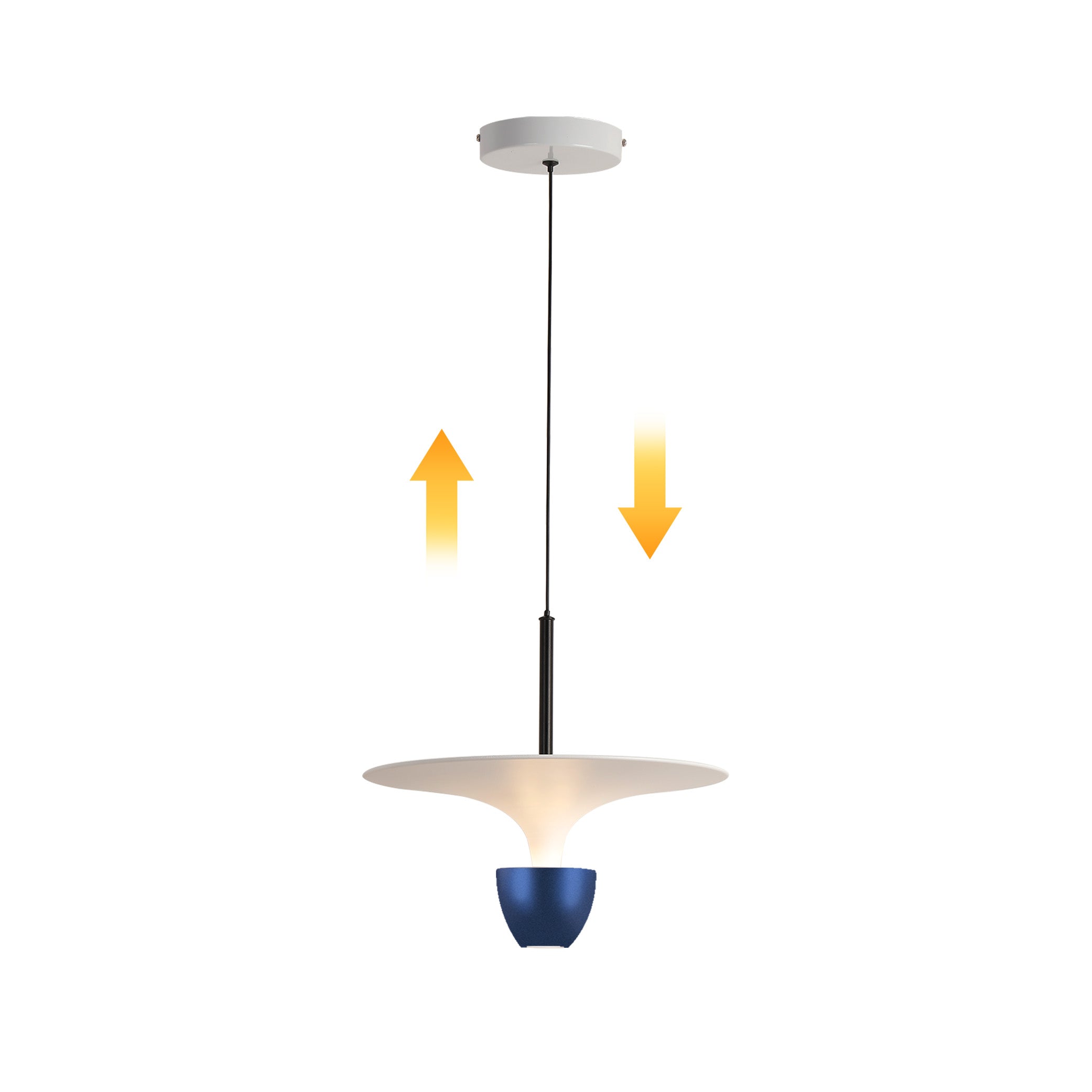 10W Blue UFO Pendant Light