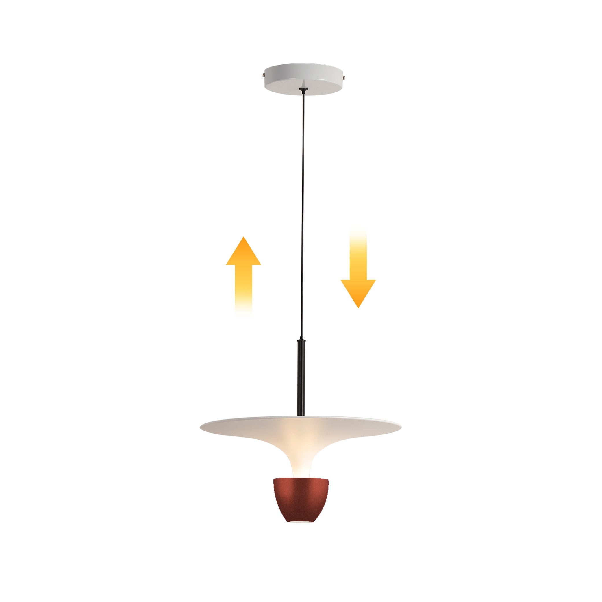 10W Red UFO Pendant Light