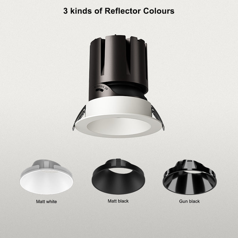 4inch Adjustable IC Rated LED Canless Recessed Pot Light 12W