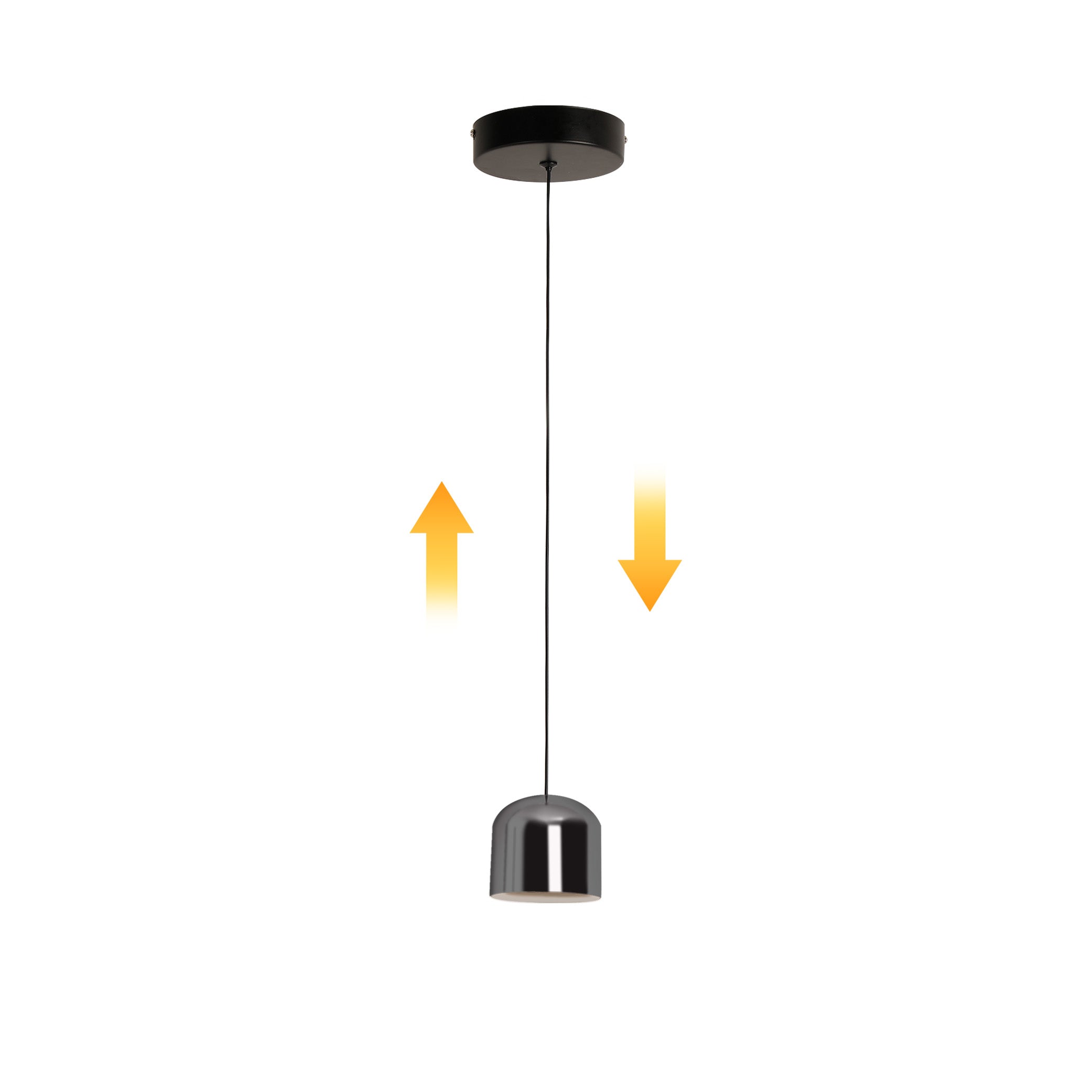 Aluminium led modern Black mini pendant lights